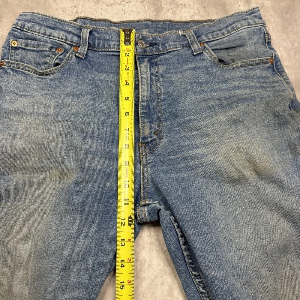 Levis 511 Mens Slim Straight Leg Jeans Blue Dark Wash 36x30 Stretch Work USA